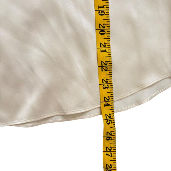 J.CREW COLLECTION CREAM SILK BLOUSE WITH TIE NECK WOMEN SIZE SMALL - Picture 10 of 14